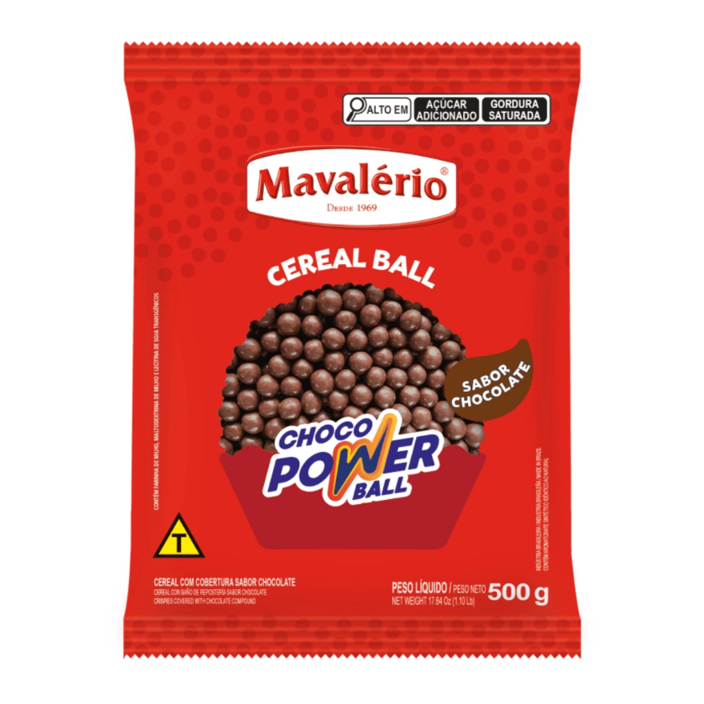 Choco Power Ball Sabor Chocolate 500g Mavalério
