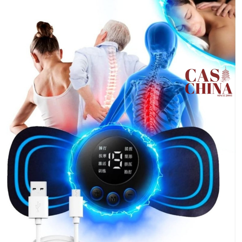 Massageador Elétrico Meridiano Sem Fio Mini Alívio Músculo Portátil