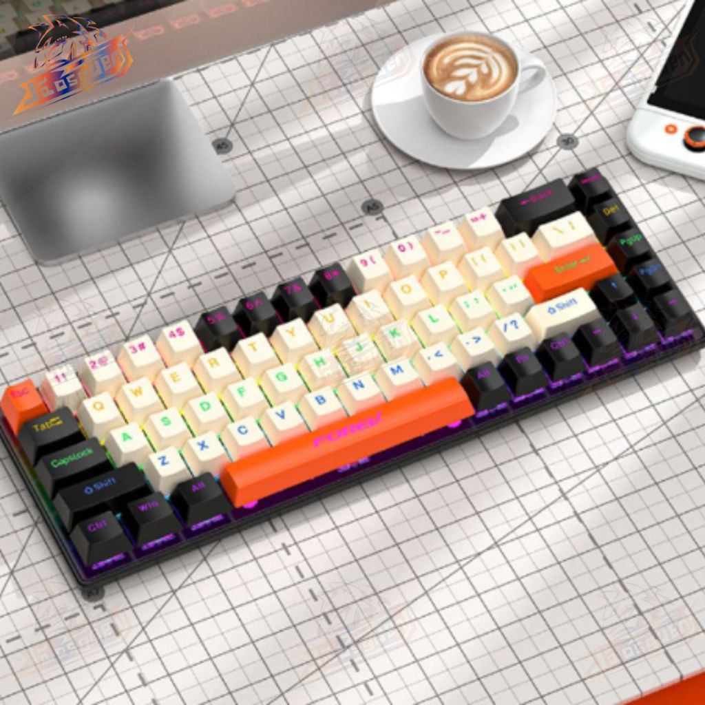 Teclado de Escritório com 68 Teclados Mecânicos — R$ 116,88 em Shopee