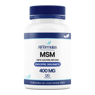 MSM 400mg - Metil Sufonil Metano - 120 Cápsulas em Oferta na Shopee