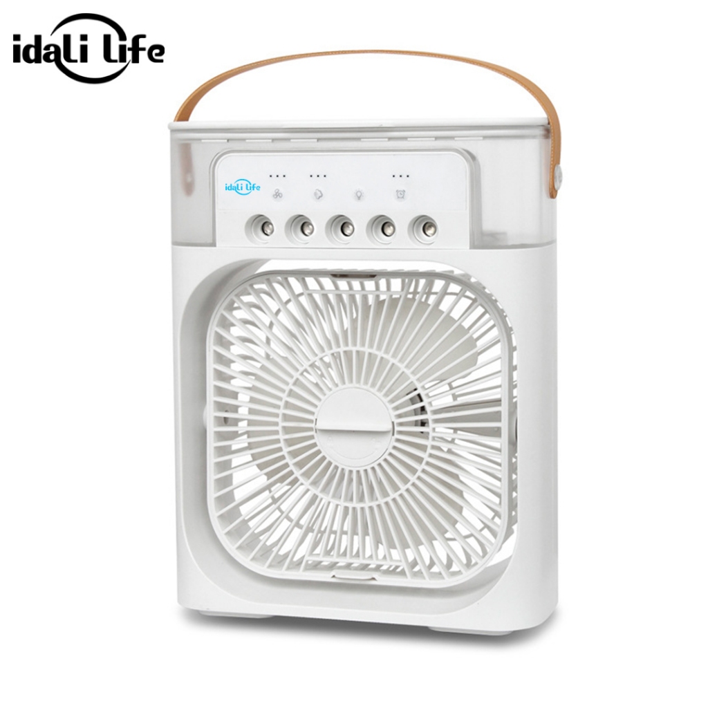Ventilador Refrigerador E Umidificador De Ar Portátil Com led IDALI LIFE