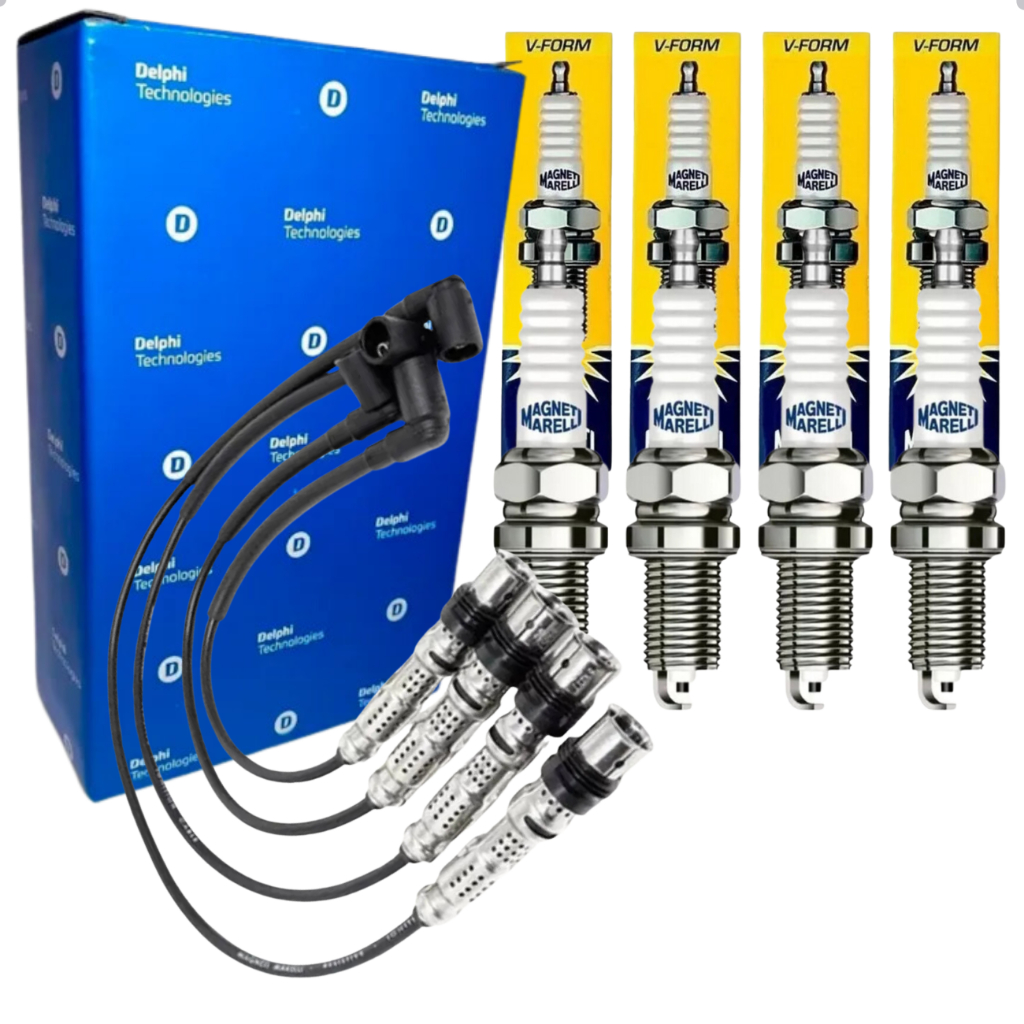 Kit Jogo Cabo e Vela Ignição Fox Polo Gol Spacefox em Oferta na Shopee