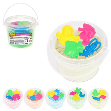 Areia Magica  300grs no pote c/4 moldes -ENVIO IMEDIATO