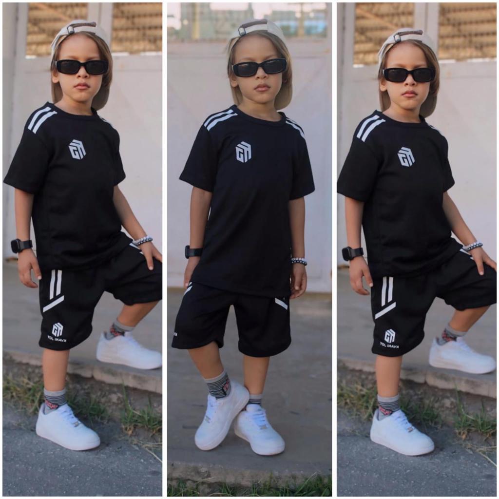 Conjunto Infantil Masculino - Camisa + Bermuda Leve e Fresquinha de Verão