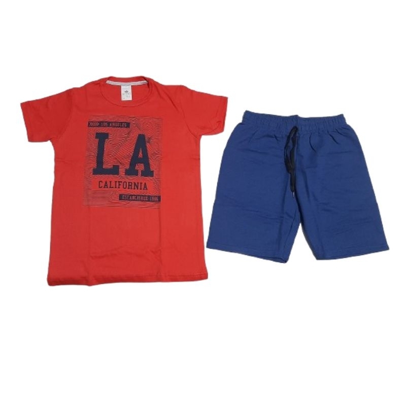 Conjunto Juvenil Infantil Tamanho 14 Menino Premium Masculino Verão