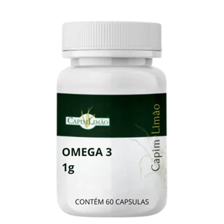 Omega 3 1gr 60 Capsulas Capim Limão