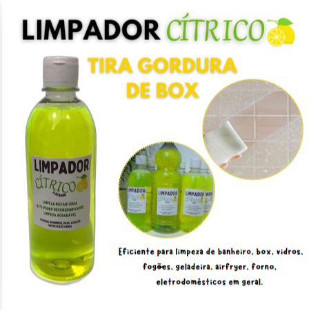 Flotador cítrico tira gordura e mofo - Cozinha, banheiros, paredes, limpa estofado