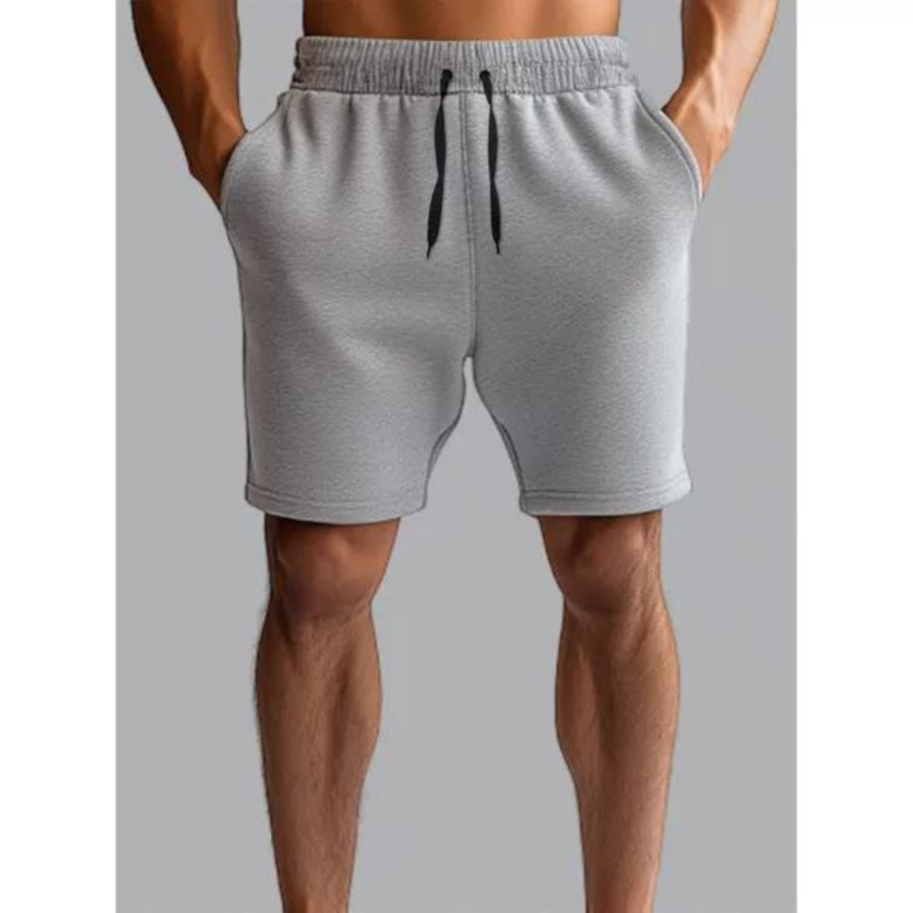 Bermuda Moletom Lisa  Lançamento Shorts Masculino Confortavel Tecido Alta Qualidade