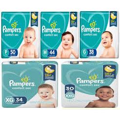 Fralda Pampers Confort Sec MEGA