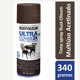 Tinta Spray Cobertura Café Acetinado Ultra Cover Rust Oleum em Oferta na Shopee