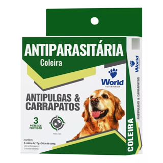 Coleira Dugs Antipulgas e Carrapatos-World em Oferta na Shopee