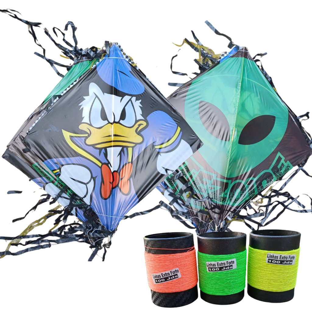 Kit Pipa - 10 Flechinhas com Rabiola Acompanha 3 Linhas em Oferta na Shopee