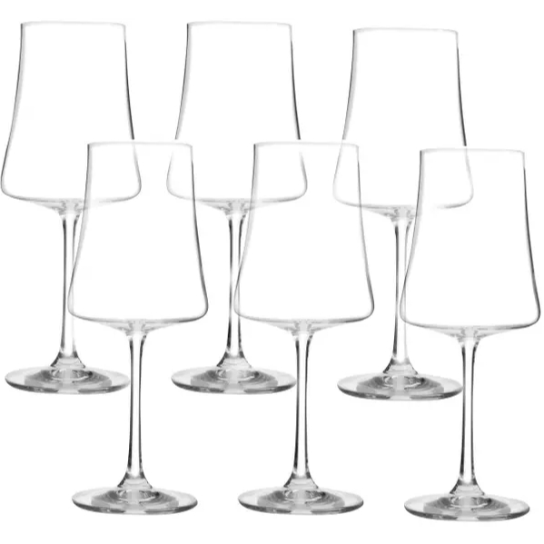 Taças Cristal Vinho 360ml Bohemia 06 Unid - Xtra Titanio