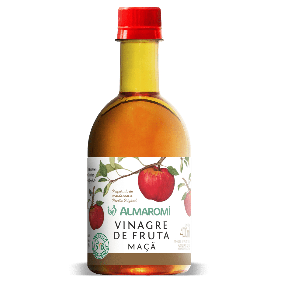Vinagre de Maçã Almaromi 400ml - Zero álcool e Sem bisfenol-A em Oferta na Shopee