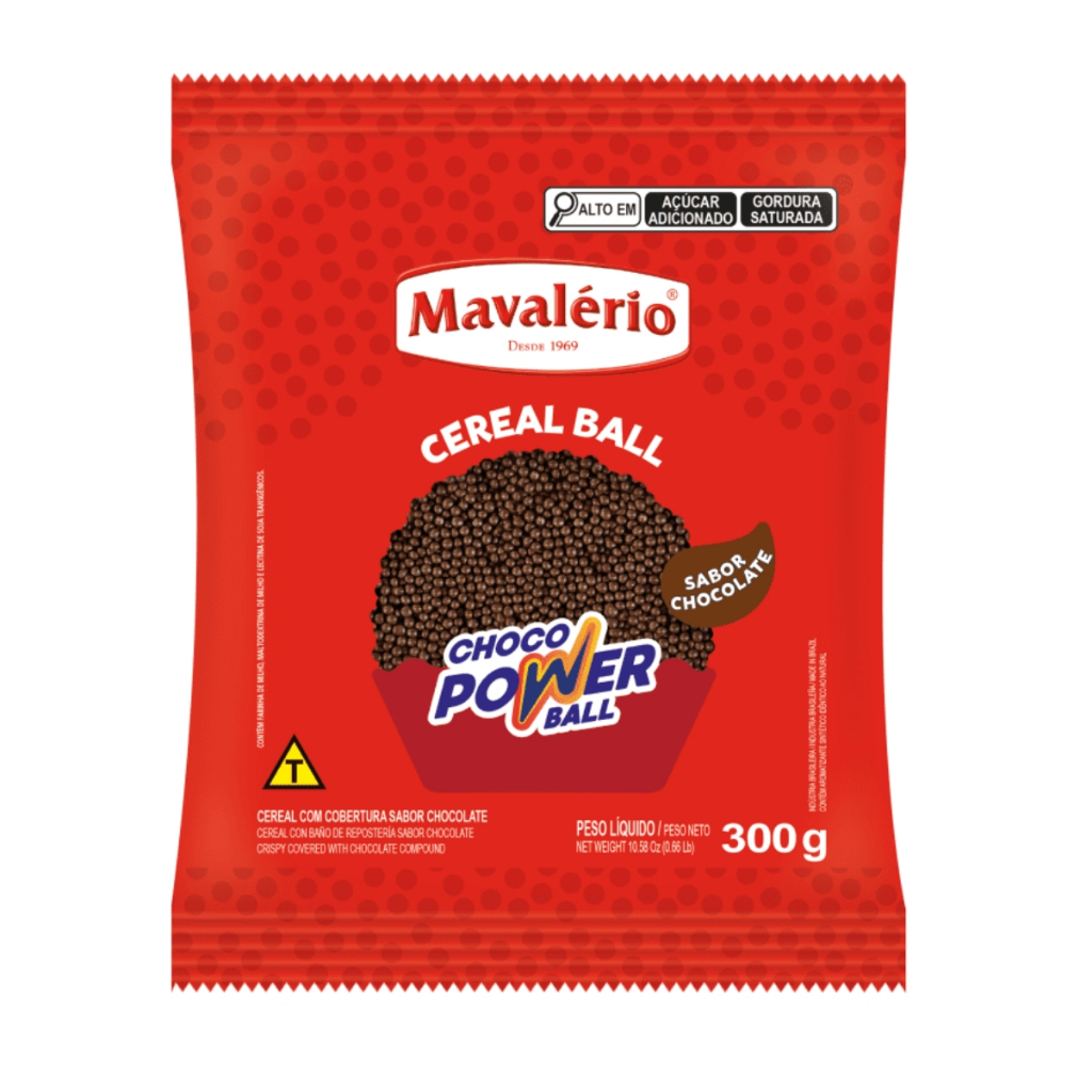 Choco Power Ball Cereal MICRO Chocolate 300g Mavalério
