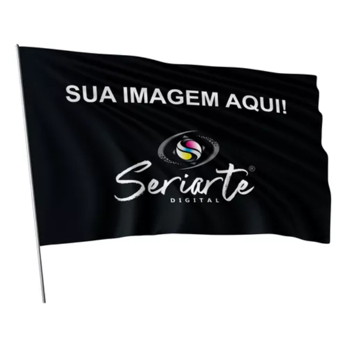 Bandeira personalizada em tecido 100x70 cm (igreja, agrupamento, logo marca, moto clube, etc) em Oferta na Shopee