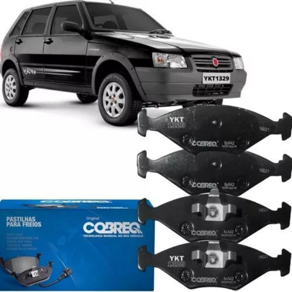 Pastilha de Freio Dianteira Original Cobreq Fiat Uno Mille Economy em Oferta na Shopee