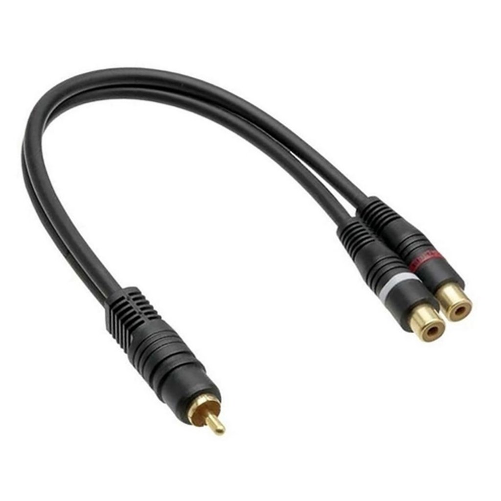 Cabo Y De Audio Rca 1 Macho 2 Femea Blindado Para Som 20 Cm · foto 2
