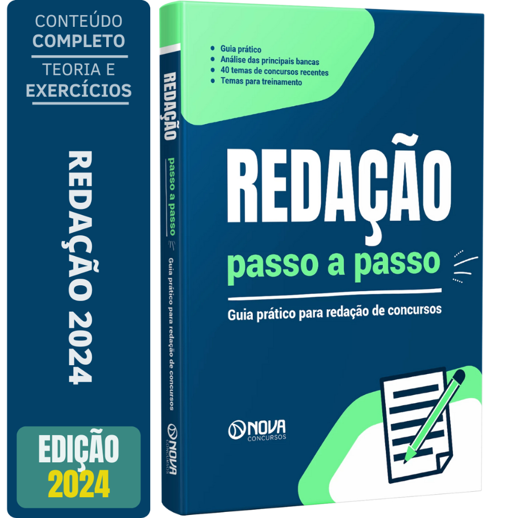 Imagem Livro de Redação Passo a Passo para Concurso, Vestibular e Enem