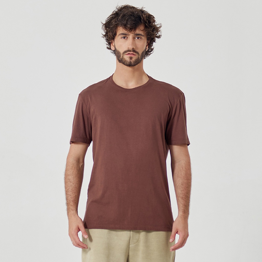 Camiseta Masculina Casual Prime Marrom - Men Clothes