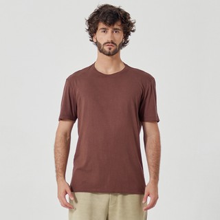 Camiseta Masculina Casual Prime Marrom em Oferta na Shopee
