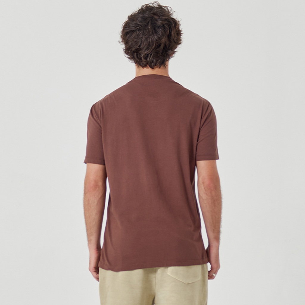 Detalhes do Camiseta Masculina Casual Prime Marrom