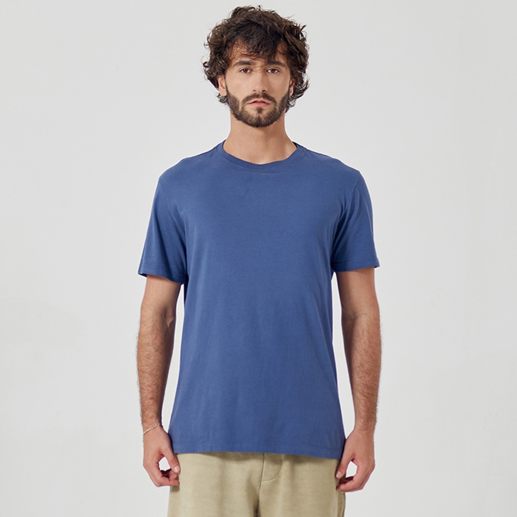 Camiseta Masculina Casual Prime Azul Indico - Men Clothes