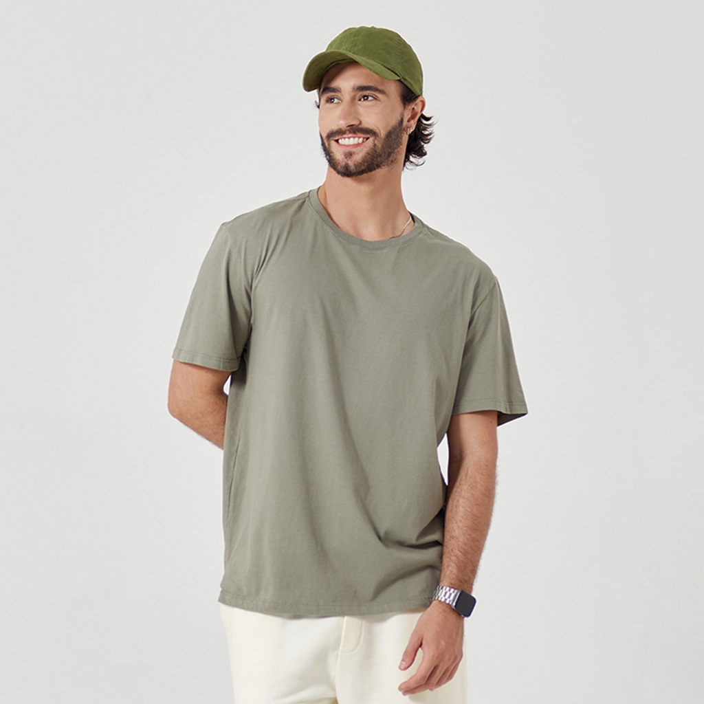 Camiseta Masculina Casual Prime Verde Atlântico - Men Clothes