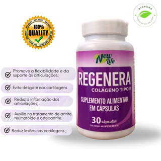 Regenera Alivio De Dor E Artrose 30caps - Colágeno Tipo 2 K2 Alívio Da Dor Juntas E Costas Original em Oferta na Shopee