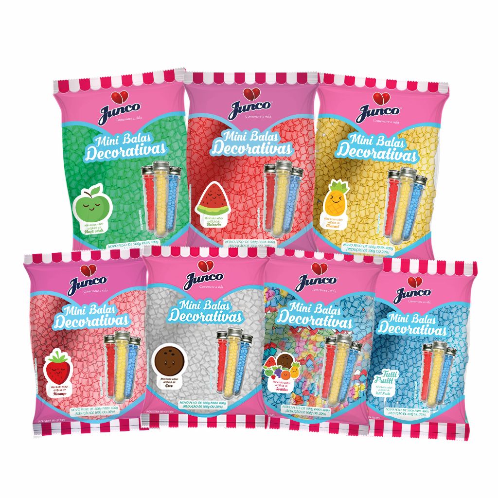 400g Mini Bala De Coco Sabores Junco Festas Tubetes Latinhas em Oferta na Shopee