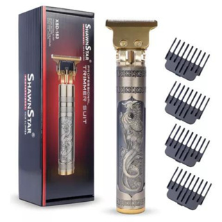 Máquina de cortar cabelo barbeiro profissional dragão elétrica bateria recarregável em Oferta na Shopee