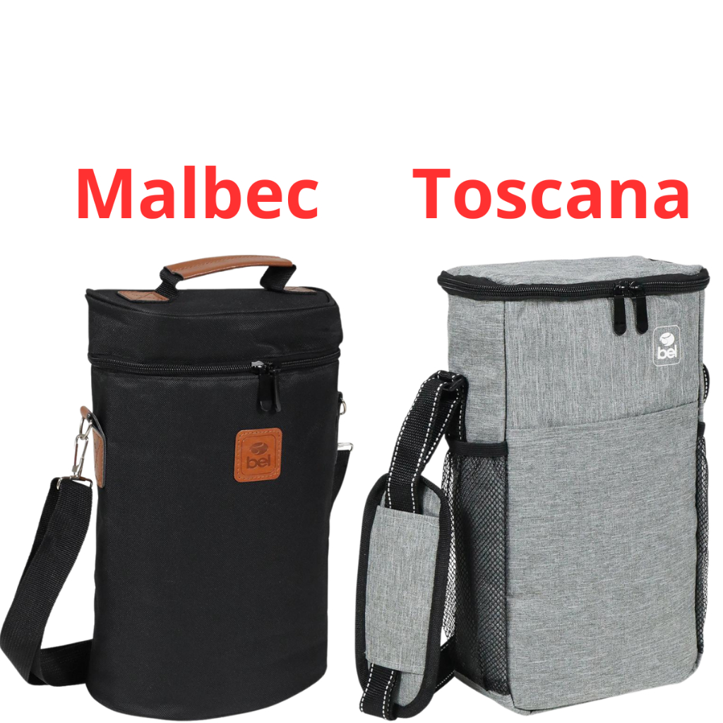 Bolsa Termica Para Vinhos Malbec / Toscana Duas 2 Garrafas Mala Cooler Bel em Oferta na Shopee