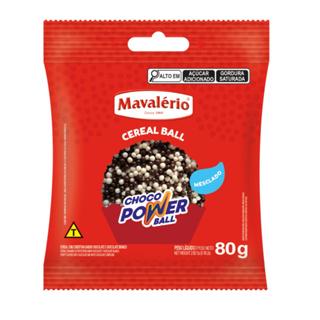 Choco Power Ball MINI Chocolate/Chocolate Branco 80g Mavalério em Oferta na Shopee