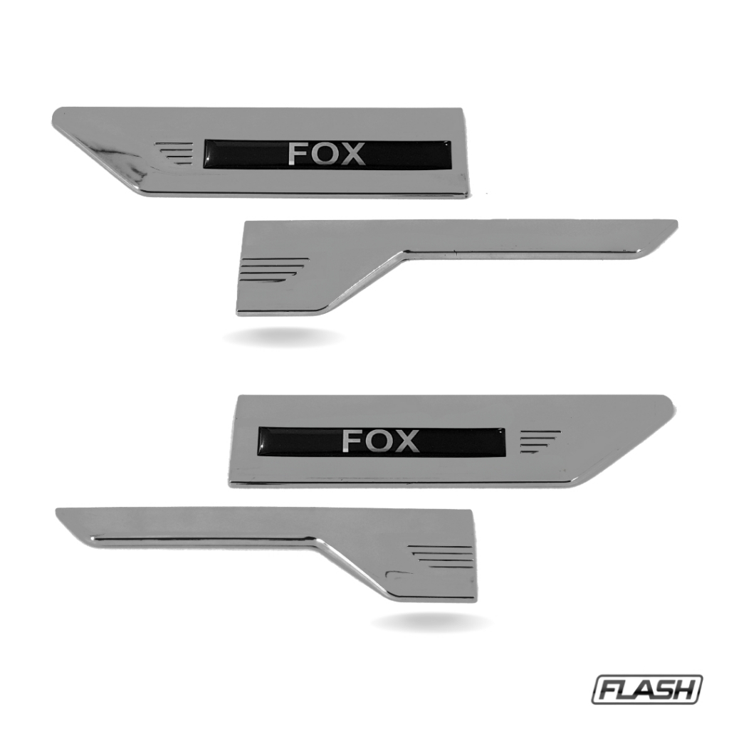 Jogo Aplique Para-Lamas Cromado Fox ( 04 Peças ) Promoção