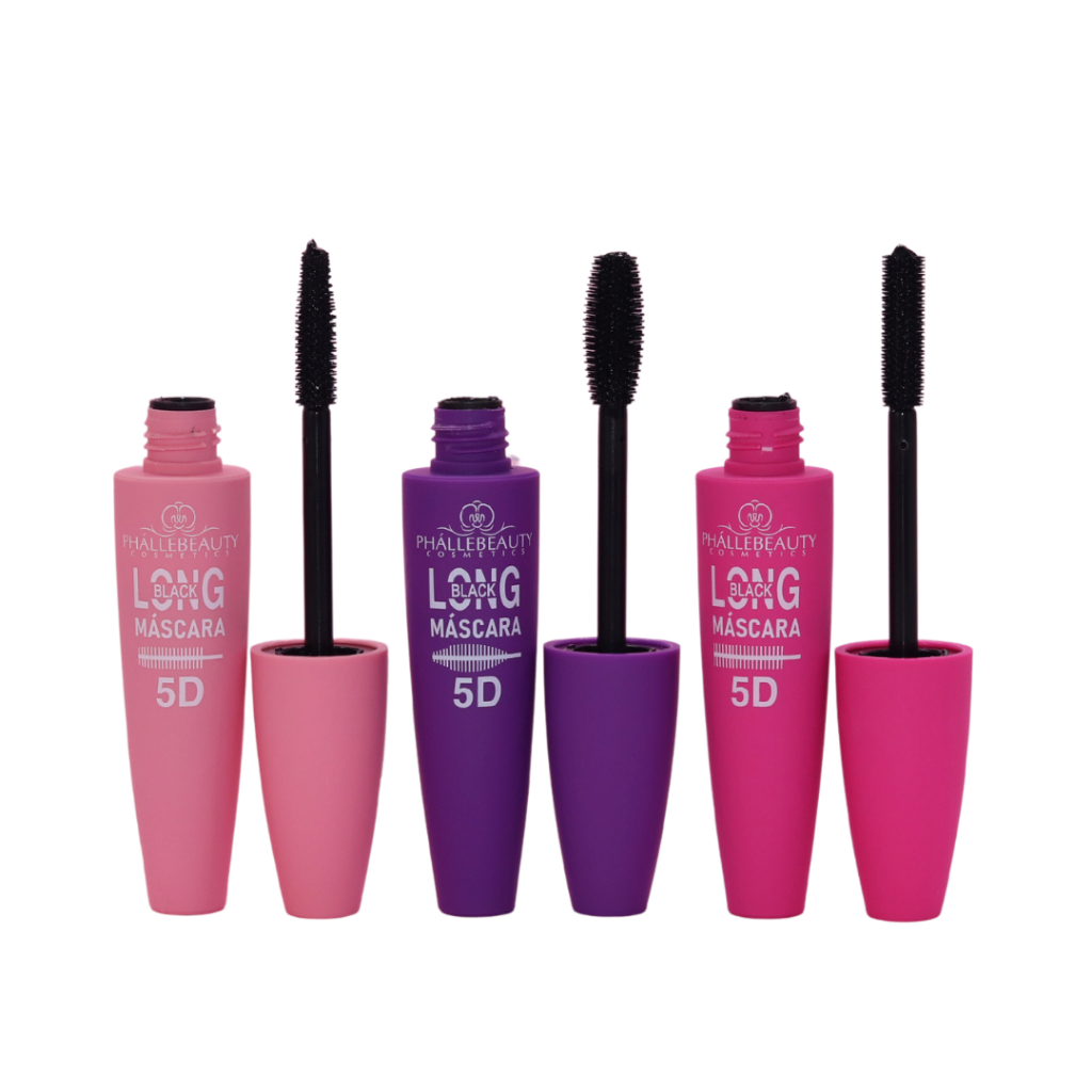 Máscara para Cílios Long Black 5D PhálleBeauty PH5001 em Oferta na Shopee