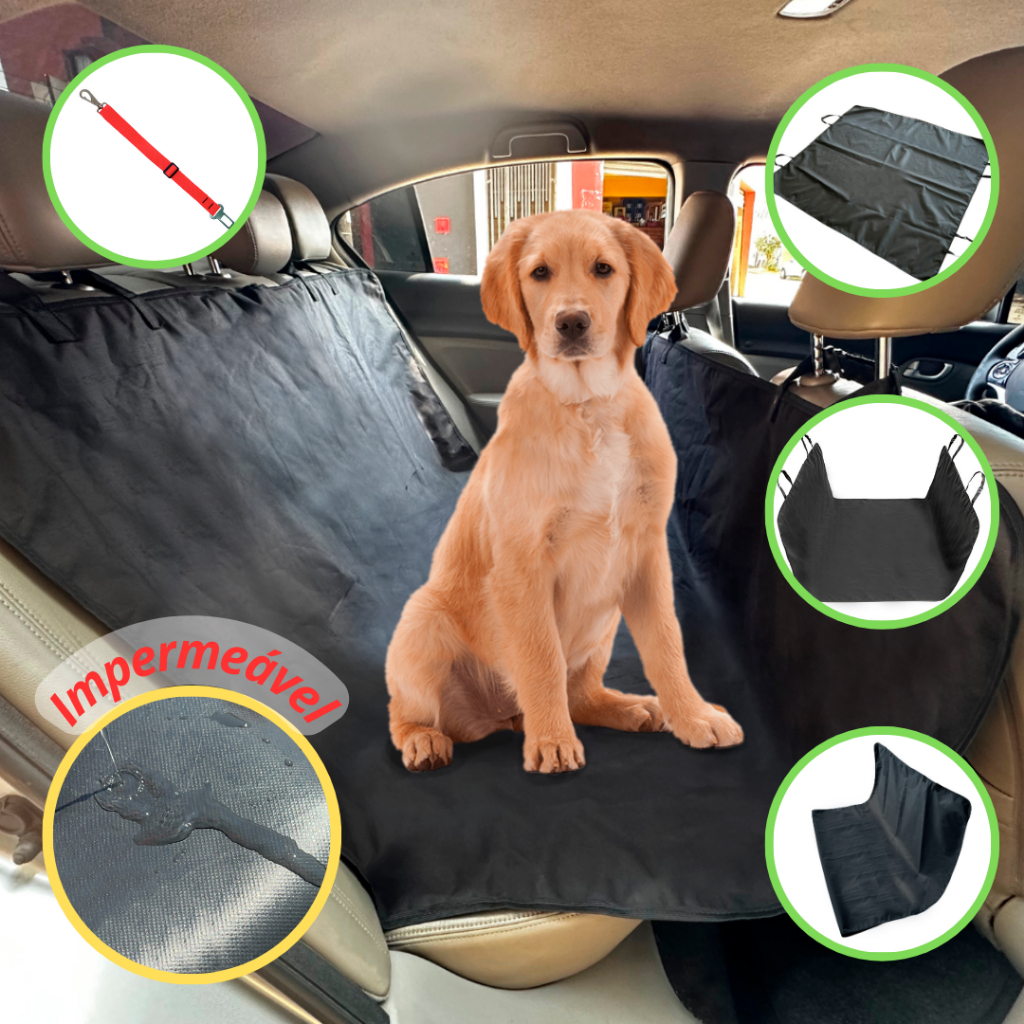 Capa protetora para banco impermeável pet cães e gatos