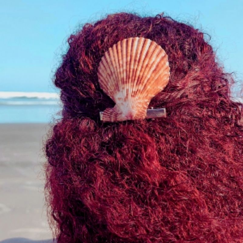 Acessório feminino para Cabelo Presilha de Concha Natural Atlantis. Presente de verão, sereia, praia.