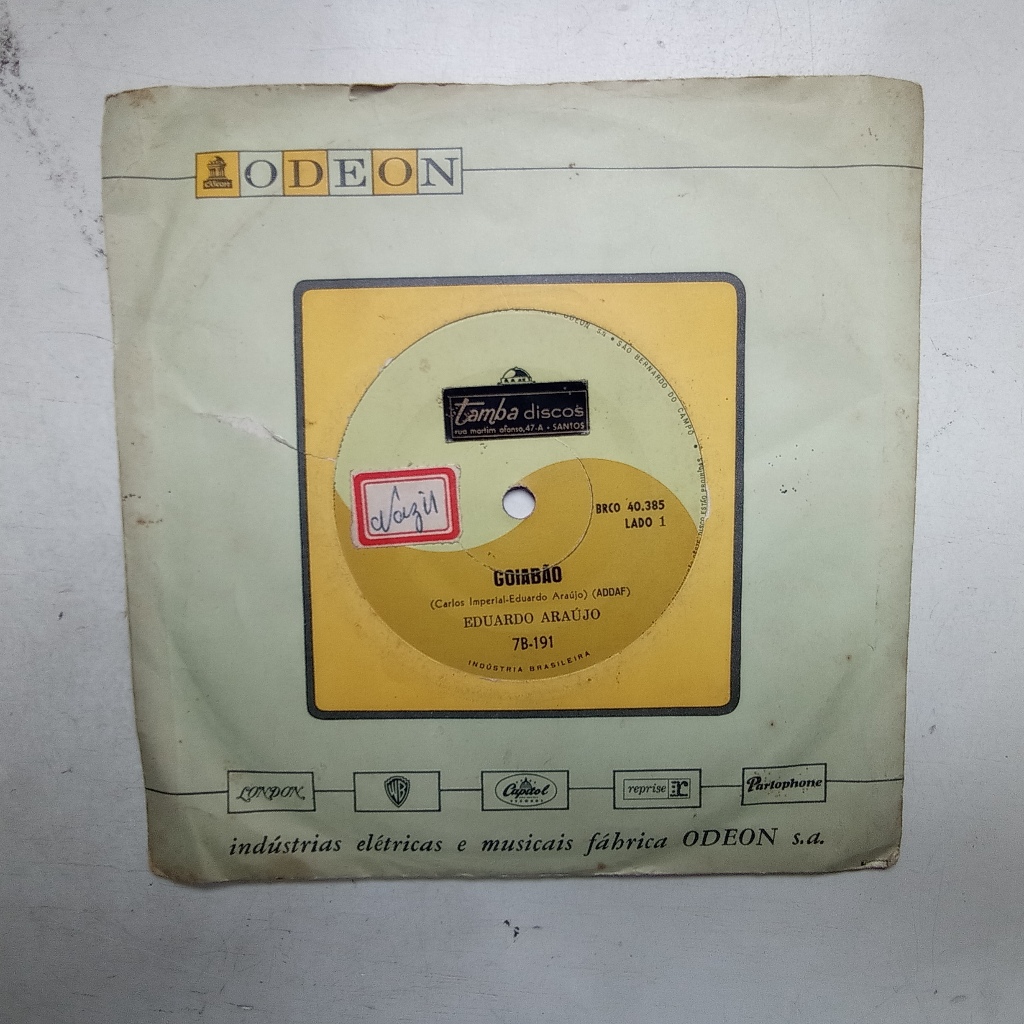 Compacto / Vinil - Eduardo Araújo - Goiabão / Viva O Divórcio - 1966