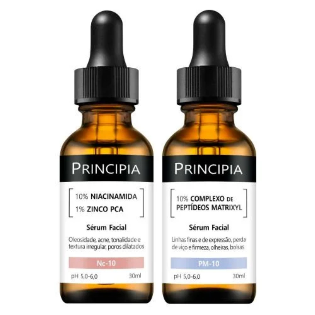 Kit 2 Séruns Principia Niacinamida + Peptídeos Matrixyl em Oferta na Shopee