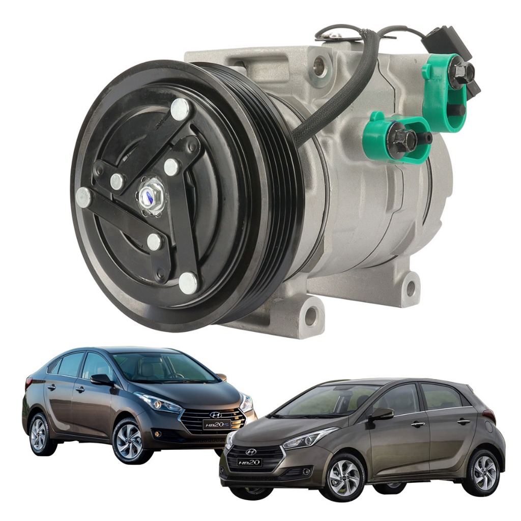 Compressor Ar condicionado Hb20 1.0 Turbo 2016 2017 18 2019 Delphi CS20543 em Oferta na Shopee
