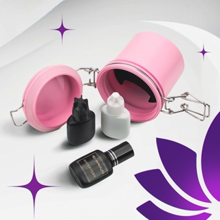 Pote Hermético Conservação De Cola Alongamento Cilios Rosa ou Preto em Oferta na Shopee