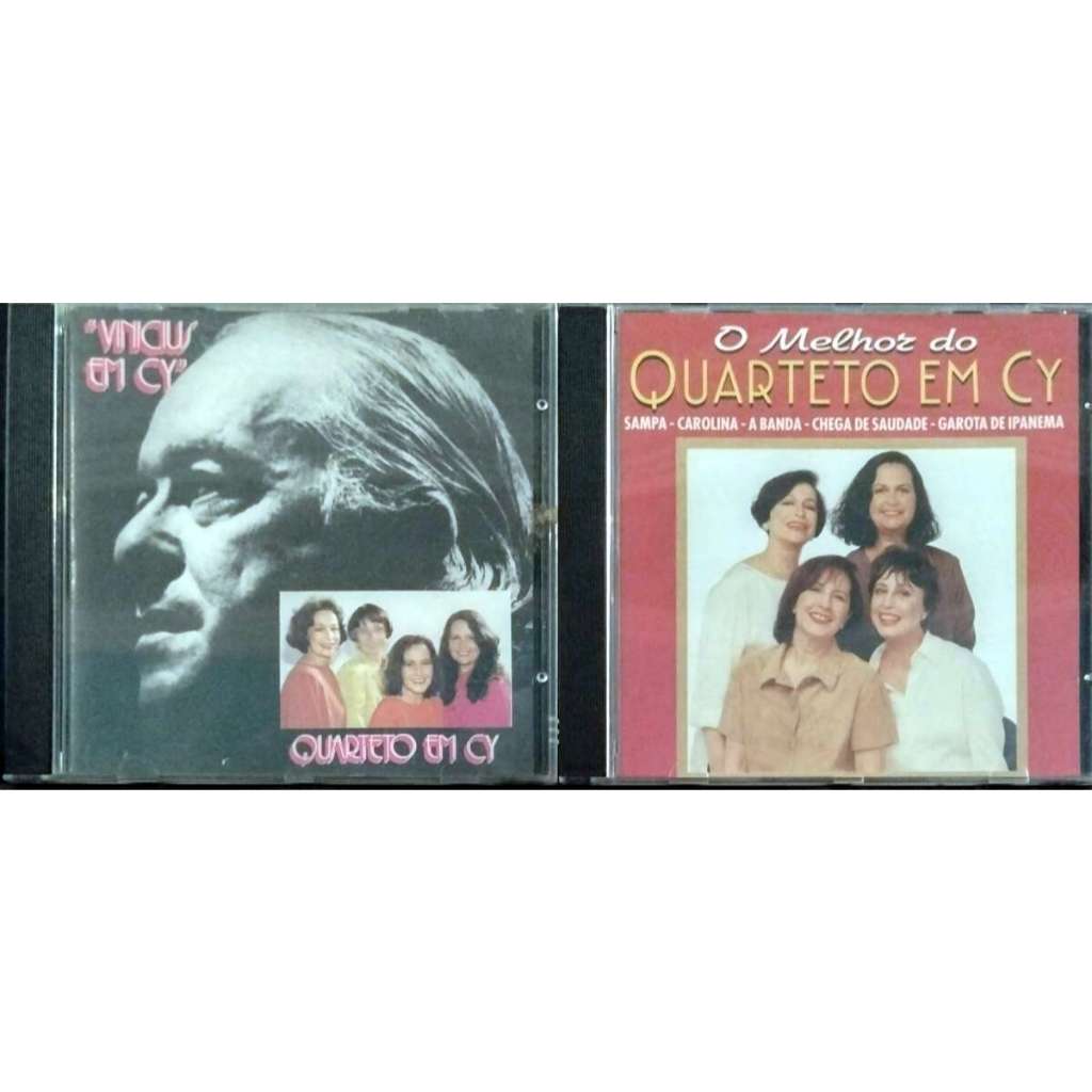 2 CDs Quarteto em Cy - O Melhor do Quarteto em Cy + Vinicius em Cy / semi-novos