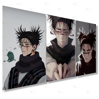 Kit 3 Quadros Decorativos Choso Anime Jujutsu Kaisen Excelente Qualidade Quarto E Sala em Oferta na Shopee