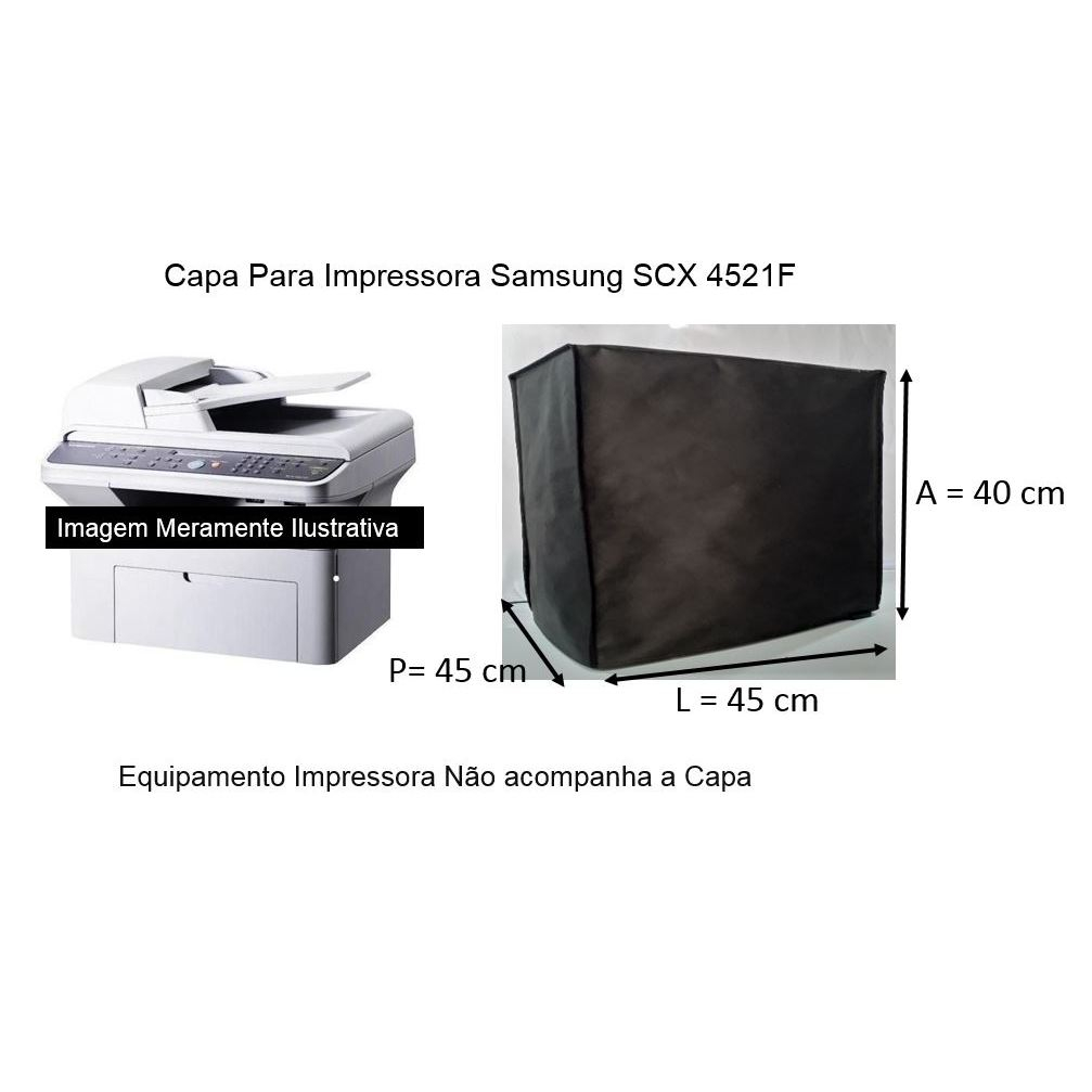 Capa Proteção Para Impressora Samsung SCX 4521F Sob Medida Bonita Antipoeira em 