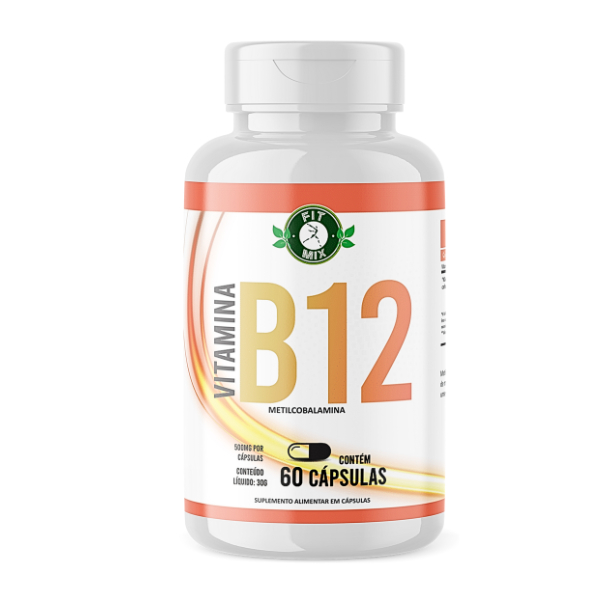 Vitamina B12 600mg 60 cápsulas - Fit Mix