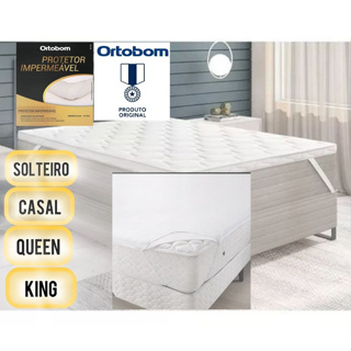 Capa Protetor Colchão Ortobom Impermeável vários Tamanhos com Trava de Elástico em Oferta na Shopee