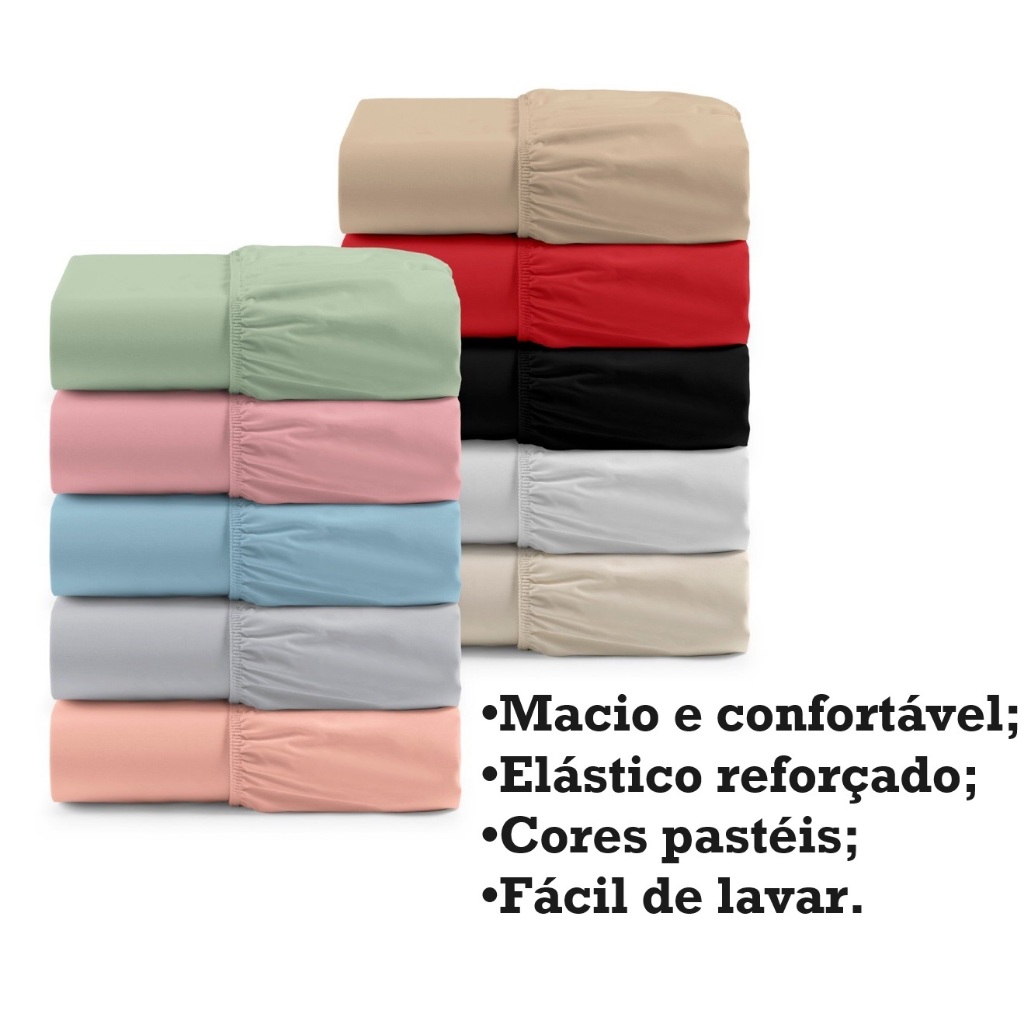Lençol de Casal Padrão Avulso com elástico Micropercal Oferta para Hotel