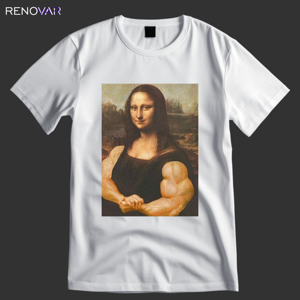 Camiseta Monalisa Maromba Personalizada - Camisa Monalisa Treino Academia Meme