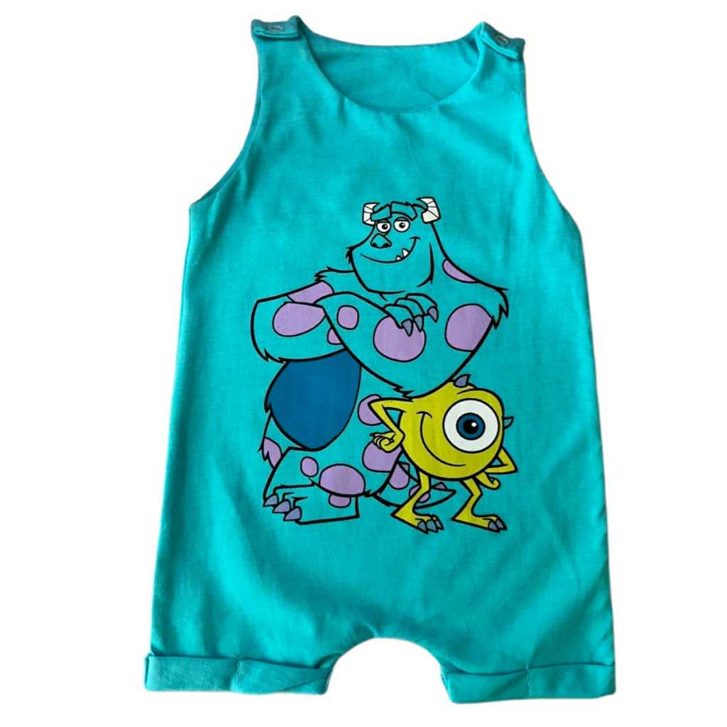 Jardineira Bebê Menino Menina Roupas de Bebê Verão Conjunto de Bebê