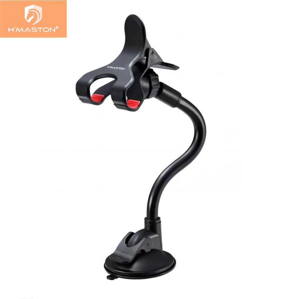 H'Maston CJ-14/CJ-1006 Suporte Universal para Smartphone GPS com haste flexível de metal Clipe duplo - Spare Parts and Accessories for Vehicles